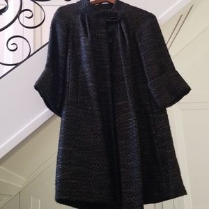 Gold and black swing coat-